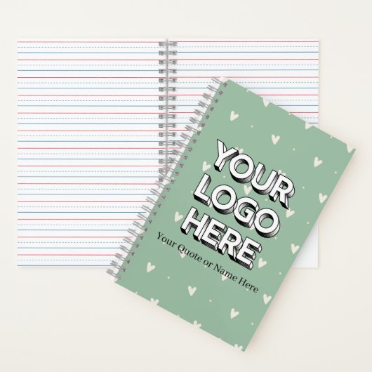 Cahier à reliure spirale professionnel personnalis (À l'intérieur)