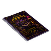 Cahier à reliure spirale Professor Purr-Ple™ (Côté Droit)