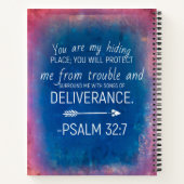 Cahier à reliure spirale - Psaume 32:7 (Dos)