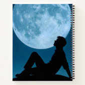 Cahier à reliure spirale Reflets au clair de lune (Dos)