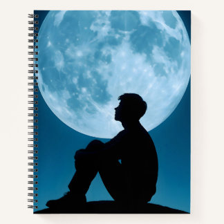 Cahier à reliure spirale Reflets au clair de lune