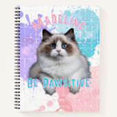 Cahier à reliure spirale Retour à l'école Chat Ché (Devant)