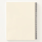 Cahier à reliure spirale Ruban de fleurs de cerisi (Dos)