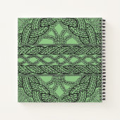 Cahier à reliure spirale SAGE CABLE KNIT 8,5x8,5 (Dos)