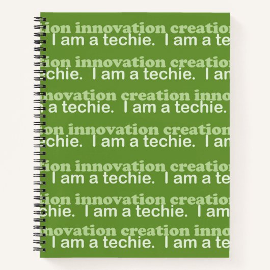 Cahier à reliure spirale - Technologie (Devant)