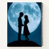 Cahier à reliure spirale Thème Lune (Dos)