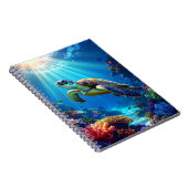 Cahier à reliure spirale Tortue de mer (Côté Droit)