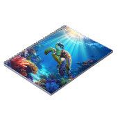 Cahier à reliure spirale Tortue de mer (Côté gauche)