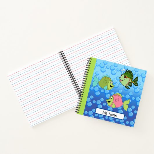 Cahier à reliure spirale Trois Petits Poissons (Intérieur)