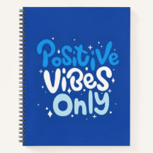 Cahier à reliure spirale « Vibes Positives uniquem