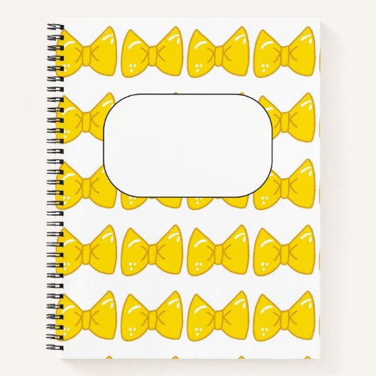 Cahier à ruban jaune vif (Devant)