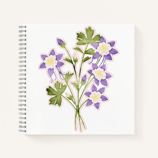 Cahier à spirale 21,59 cm x 21,59 cm (Devant)
