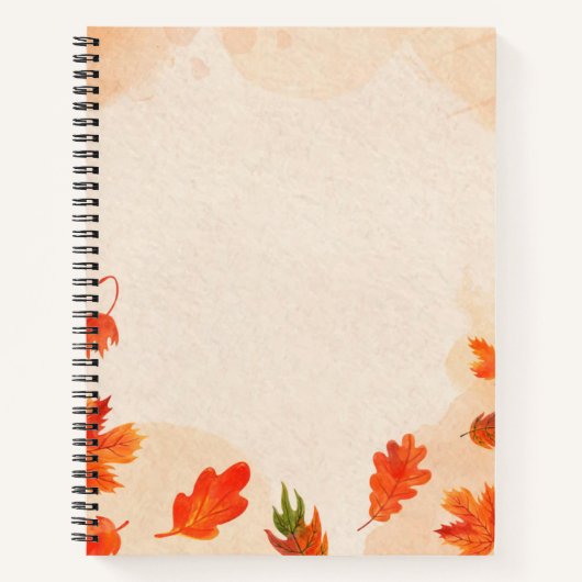 Cahier à spirale 21,59 cm x 27,94 cm (Devant)