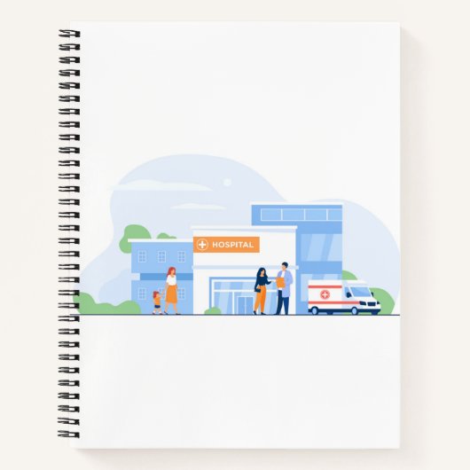 Cahier à spirale 21,59 cm x 27,94 cm (Devant)