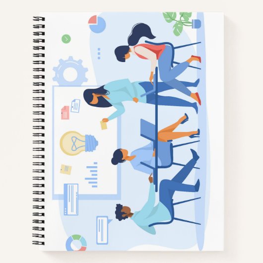 Cahier à spirale 21,59 cm x 27,94 cm (Devant)