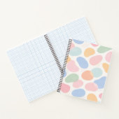 Cahier à spirale à formes abstraites pastel (Intérieur)