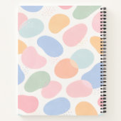Cahier à spirale à formes abstraites pastel (Dos)