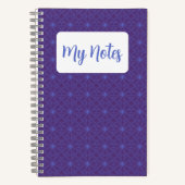 Cahier à spirale à motif violet (Recto)