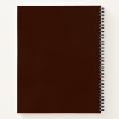 Cahier à spirale à thème de poker Royal Flush (Dos)