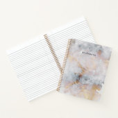 Cahier à spirale abstrait aquarelle (Intérieur)