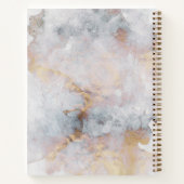 Cahier à spirale abstrait aquarelle (Dos)