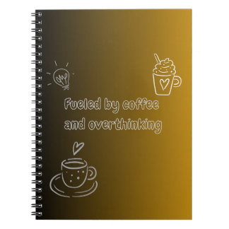 Cahier à Spirale Alimenté par le Café et la Rumina