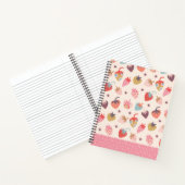 Cahier à spirale amusant aux fraises (Intérieur)