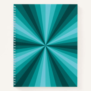 Cahier à spirale aqua illusion d'optique