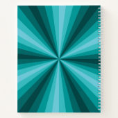 Cahier à spirale aqua illusion d'optique (Dos)