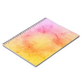 Cahier à spirale aquarelle Coucher de soleil (Côté gauche)