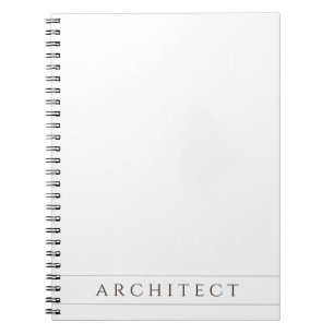 Cahier à spirale ARCHITECT 6.5x8.75 / Sépia