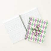 Cahier à spirale Argyle Mardi Gras (Intérieur)