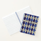 Cahier à spirale Argyle Scone Bleuet (Intérieur)