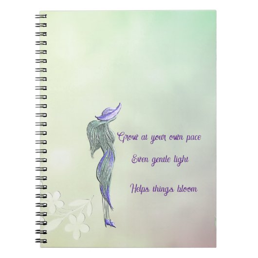 Cahier à spirale au calme raffiné (Devant)
