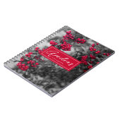 Cahier à spirale aux baies de pyracantha (Côté gauche)
