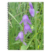 Cahier à spirale aux fleurs violettes précieuses (Devant)