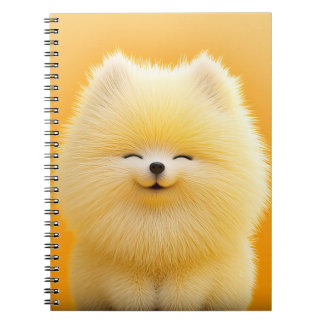 Cahier à spirale avec des dessins de chien mignon