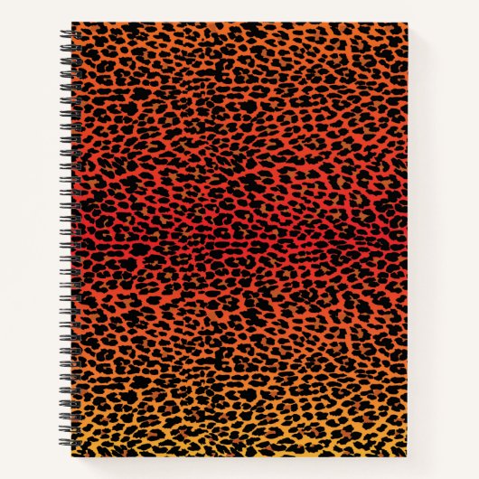 Cahier à spirale avec impression de peau de léopar (Devant)