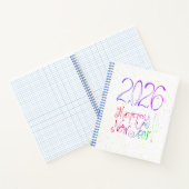 Cahier à spirale avec lettrage manuel de bonne ann (Intérieur)
