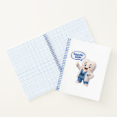 Cahier à spirale avec mascotte de dent propre comm (Intérieur)