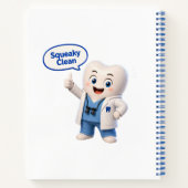 Cahier à spirale avec mascotte de dent propre comm (Dos)