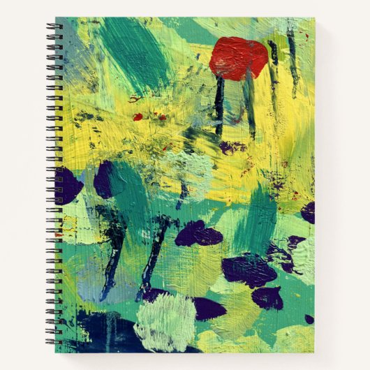 Cahier à spirale avec motif Champ & Prairie (Devant)