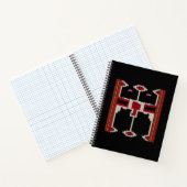 Cahier à spirale avec motif de Bornéo (Intérieur)