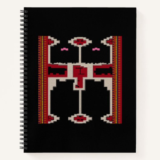 Cahier à spirale avec motif de Bornéo (Devant)