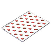 Cahier à spirale avec motif joli fruit fraise (Côté gauche)