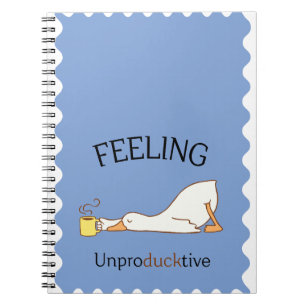 Cahier à spirale Bleu Triste Joli Bleu Esthétiqu