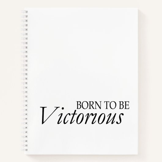 Cahier à spirale Born Victorious Line (Devant)