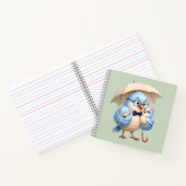 Cahier à spirale Cadeau d'oiseau père (Intérieur)