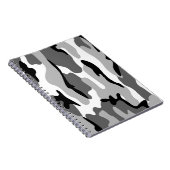 Cahier à spirale camouflage gris et noir (Côté Droit)
