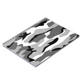 Cahier à spirale camouflage gris et noir (Côté gauche)